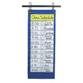 School Smart Pocket Chart for Classroom, 12-1/2 x 33 Inches, 14 Pockets, Blue 085089